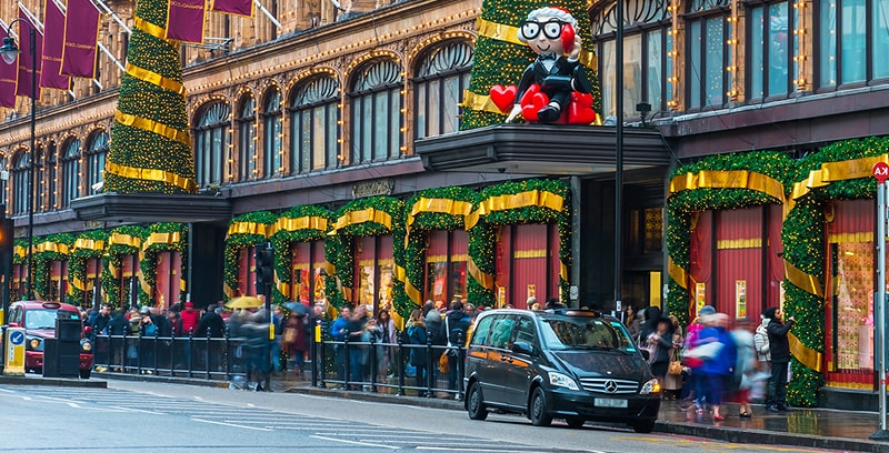 Christmas Chauffeur in London - nice Travel and Shopping