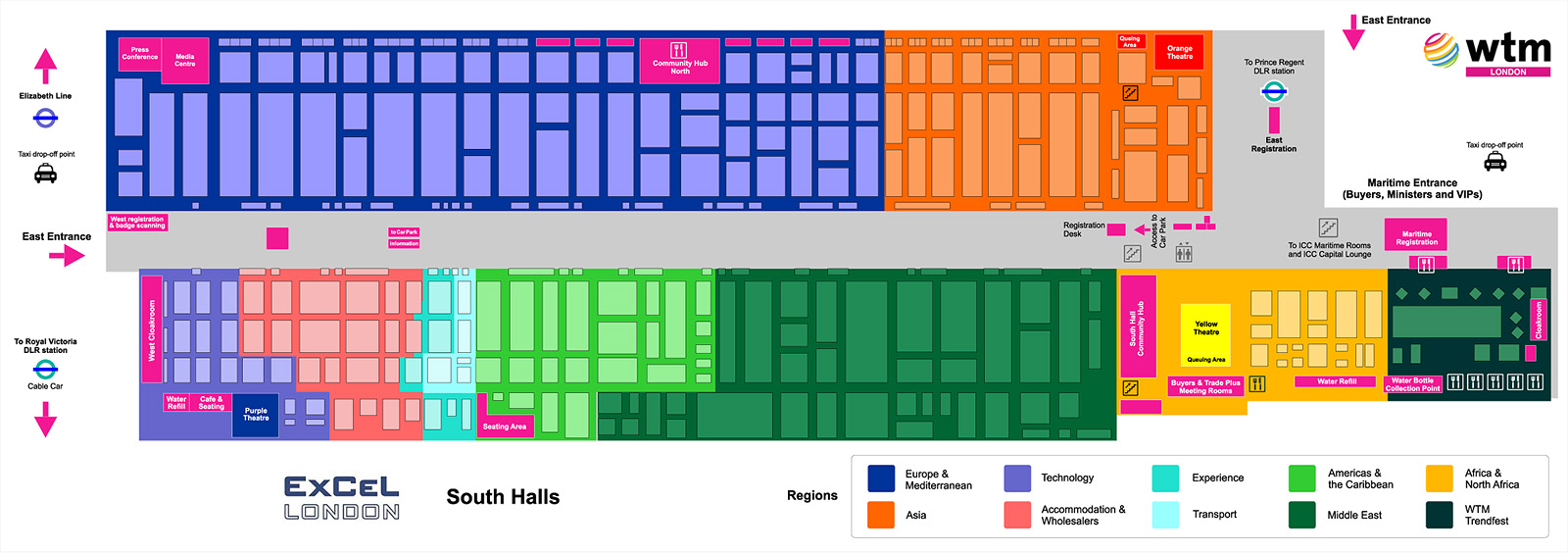 WTM London 2025 map